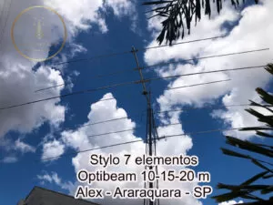 Antena direcional Stylo Optibeam de 7 Elementos